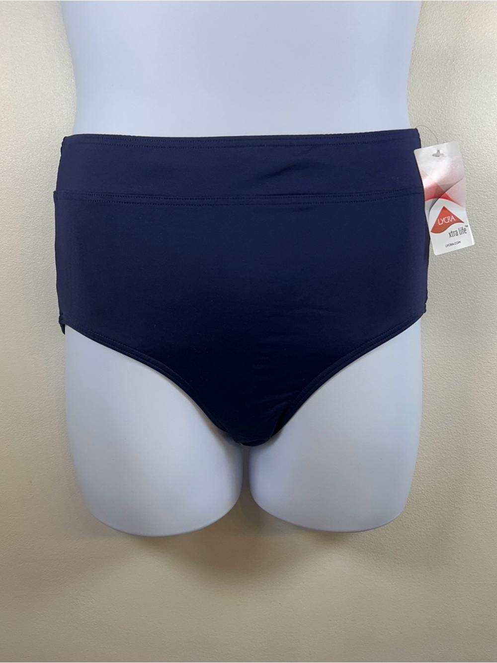 Lands' End NWT Women’s Size 10 Navy 2-Piece Swim Suit - Tankini + Swim Bottoms - Picture 3 of 16